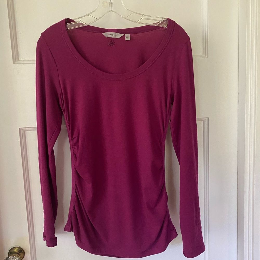Athleta Long Sleeve Sleeve Snap Top XS